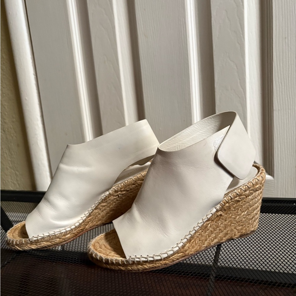 Celine Elegant White Wedge Sandals size 6/36
